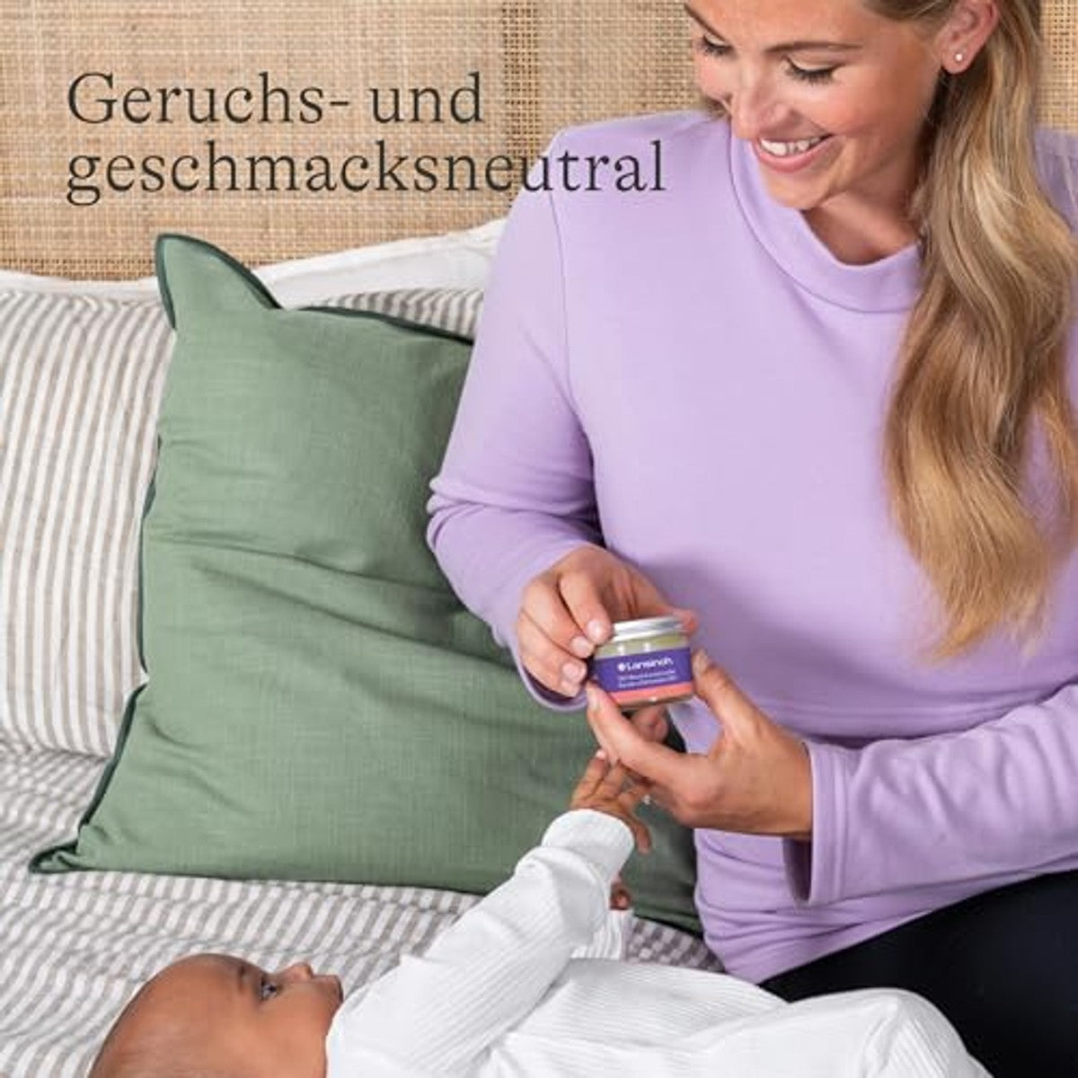 Lansinoh Organische tepelbalsem 60 ml Natural Breastfeeding Cream, natuurlijke ingrediënten, smaakloos, geurloos, verzorging voor tepels bij borstvoeding en droge huid bij het voeden van de – Lansinoh