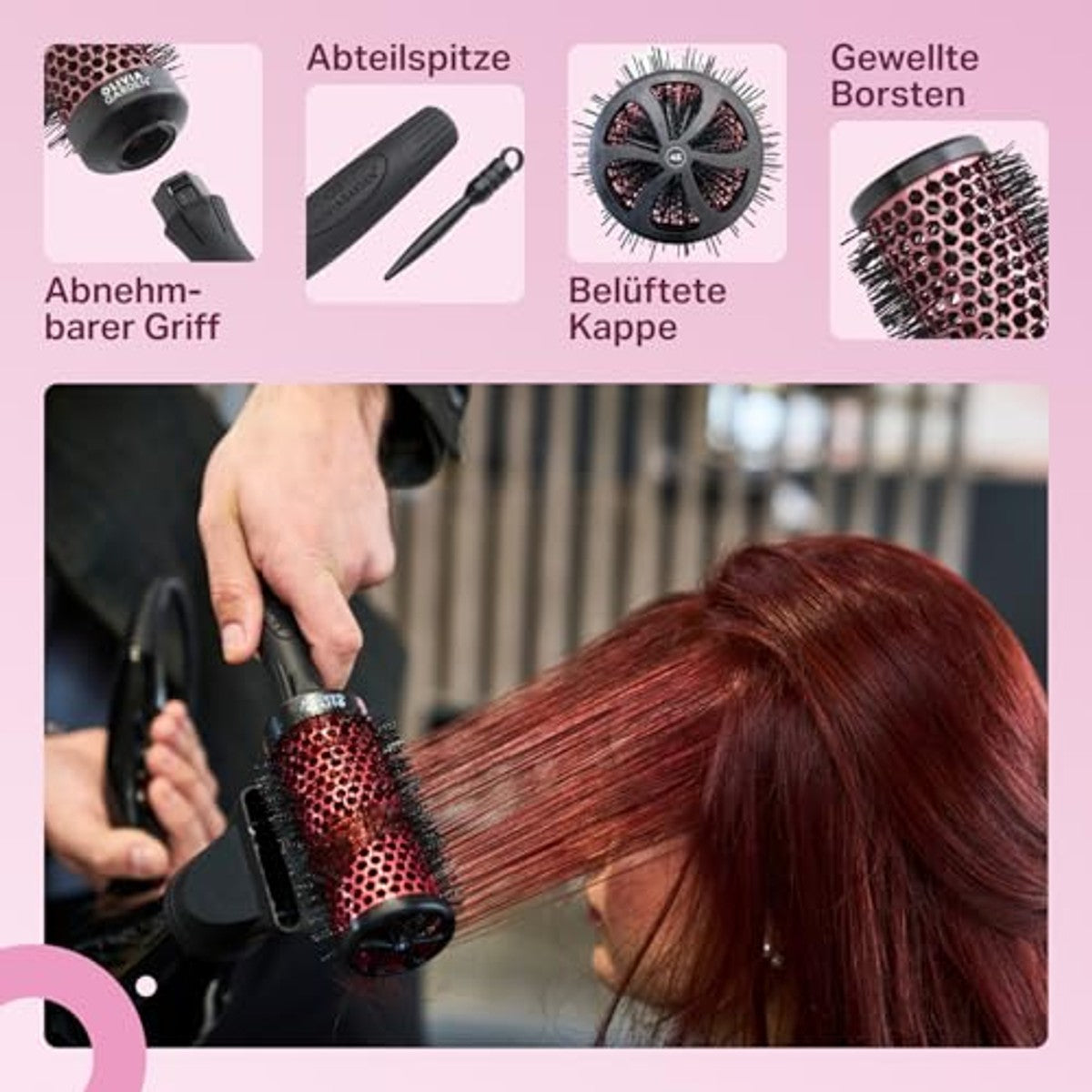 Olivia Garden MultiBrush Curlers Kit, 4 Opzetstukken, 45 mm - 3-pack
