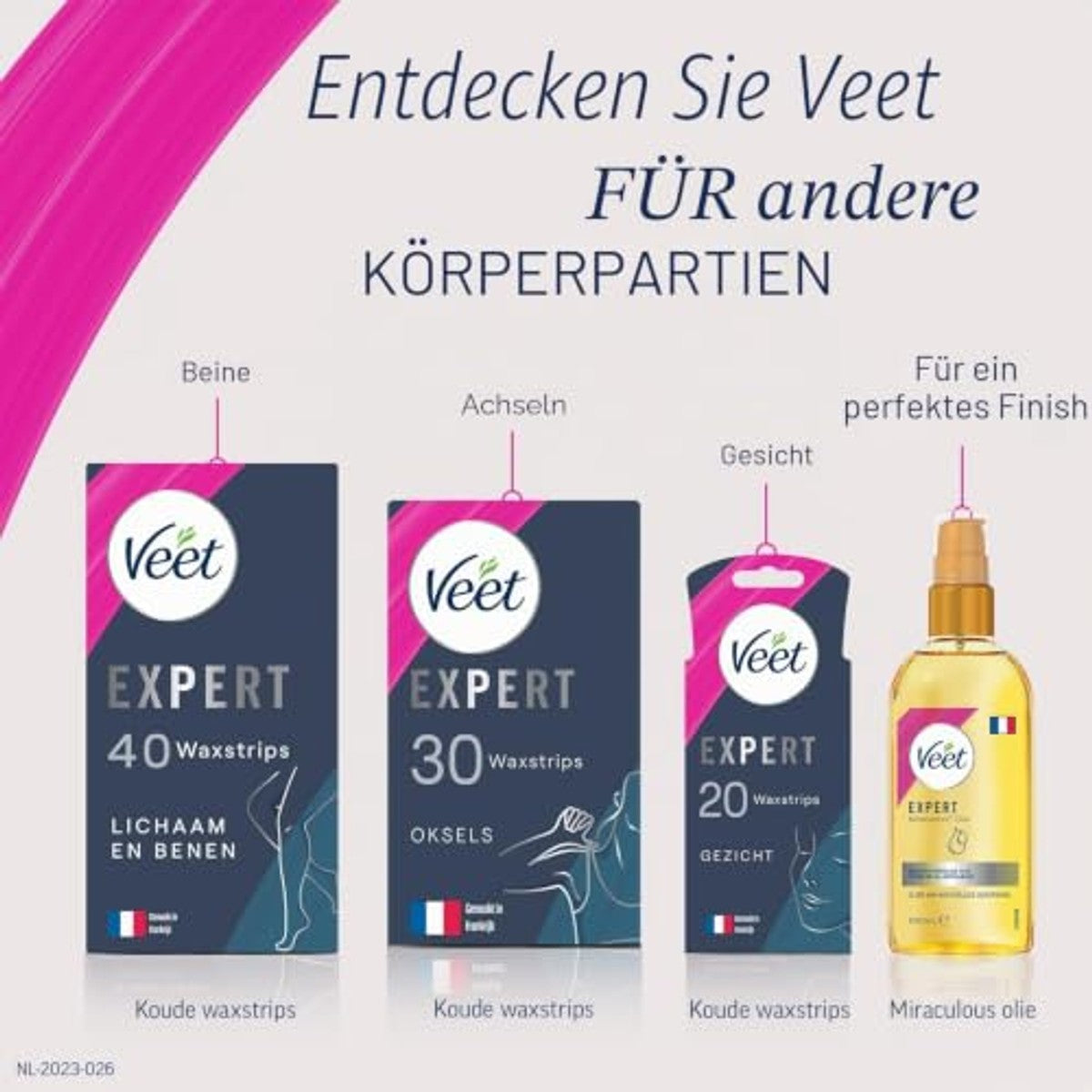 Veet Expert ontharingscrème oksels 6 x 100 ml - Voordeelverpakking