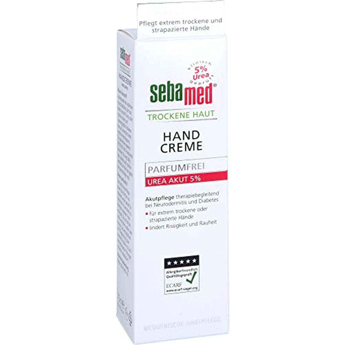 Sebamed Urea Acute 5% Handcrème Parfumvrij 6 x 75 ml - Voordeelverpakking – foto 6