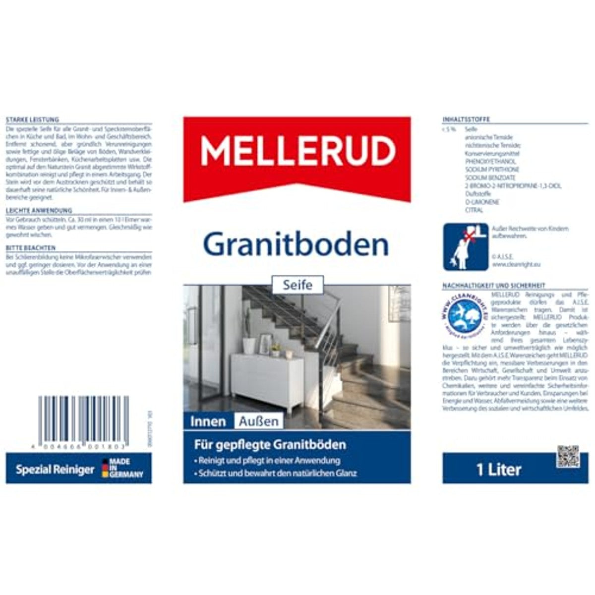Mellerud Graniet Reiniger & Verzorging 1 liter – Mellerud