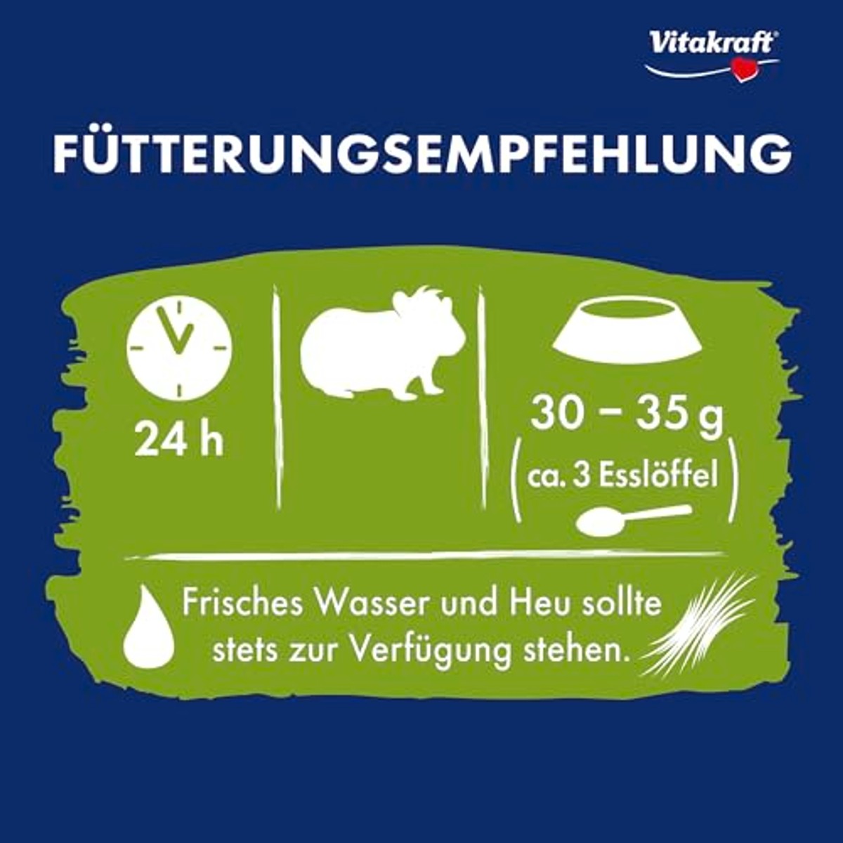 Vitakraft Menu Vital, cavia's voer, met appel en pompoen, met kruiden, zonder toegevoegde suiker (5 x 1 kg) – Vitakraft