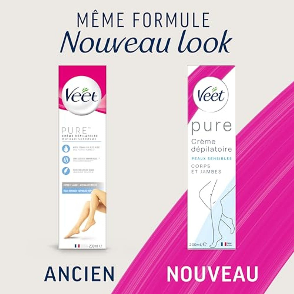 Veet Minima Pure Ontharingscrème gevoelige huid 5 x 200 ml – Veet