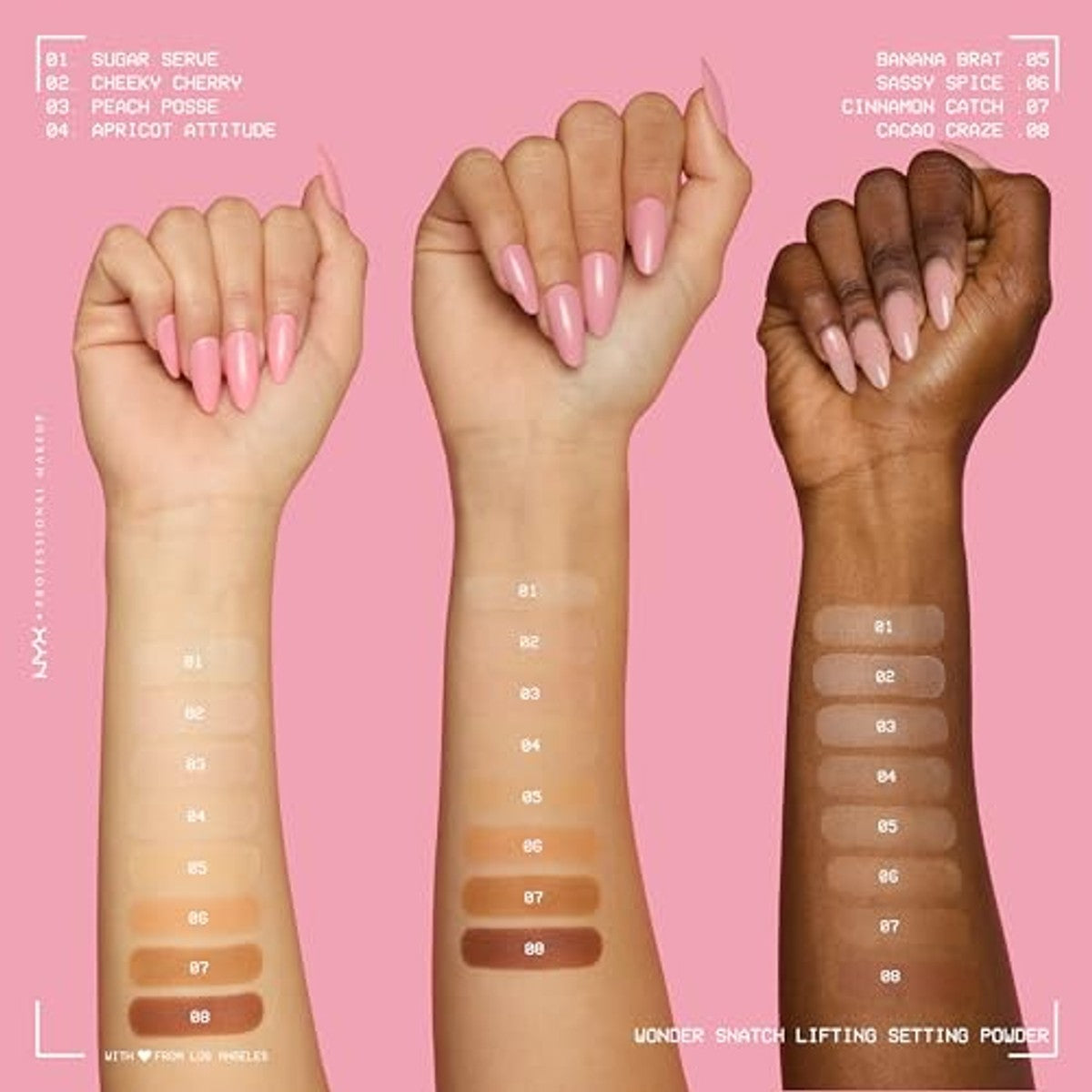 Wonder Snatch Powder, ultrafijn los poeder, tot 16 uur veeg- en zweetbestendig, Sugar Serve | Wonder Snatch NYX make-up fixeerpoeder, 16 uur grip, zweetbestendig, veganistische formule – NYX PROFESSIONAL MAKEUP