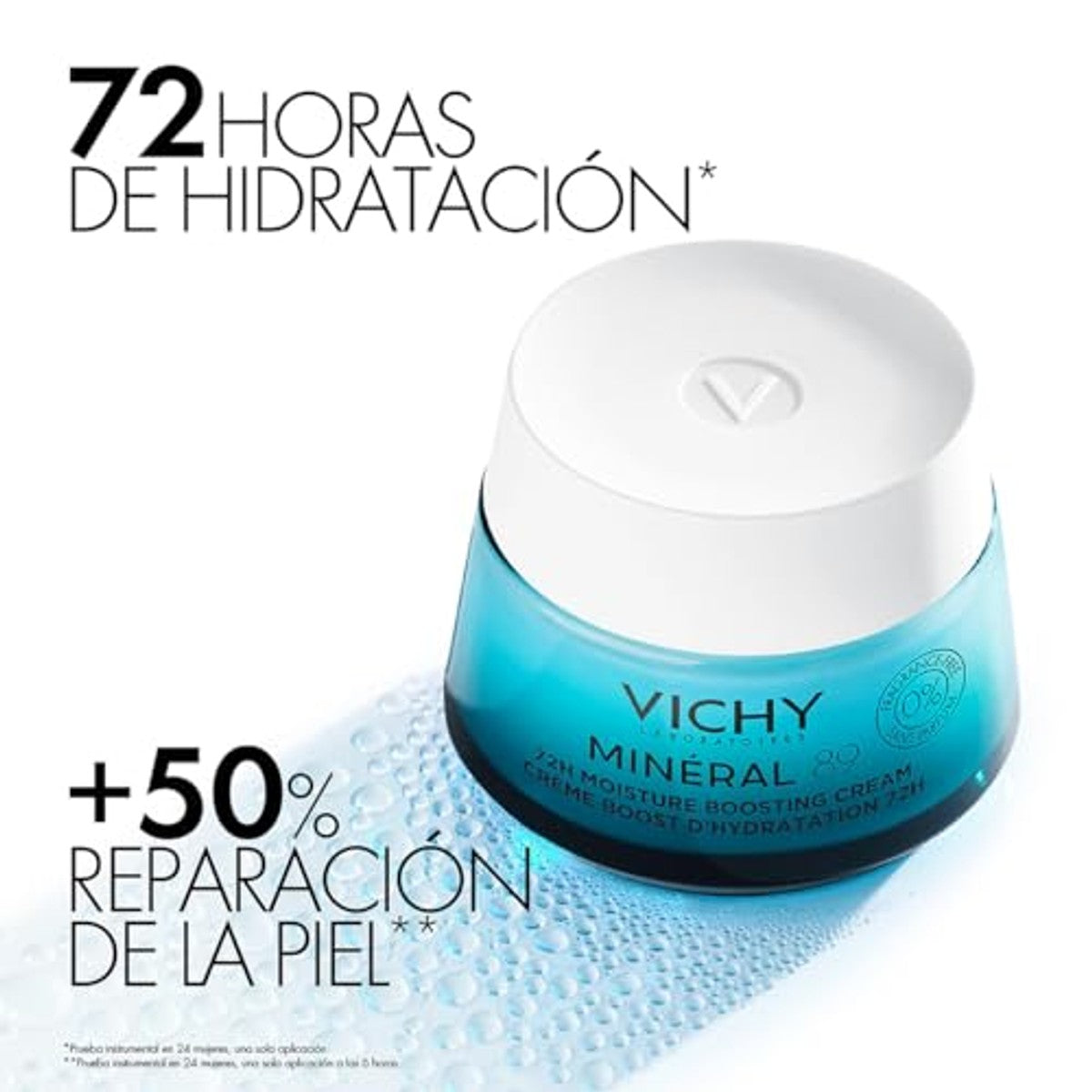 Vichy Mineral 89 72H Vochtinbrengende Crème voor Normale Huid 50 ml - 3-pack