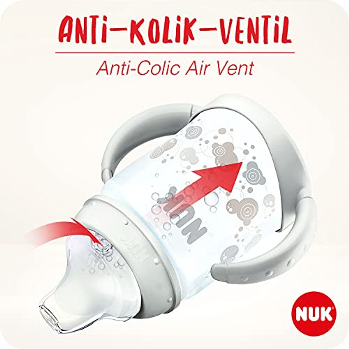 NUK First Choice+ drinkfles, 6-18 maanden, Disney Winnie de Poeh 3 x 150 ml - Voordeelverpakking