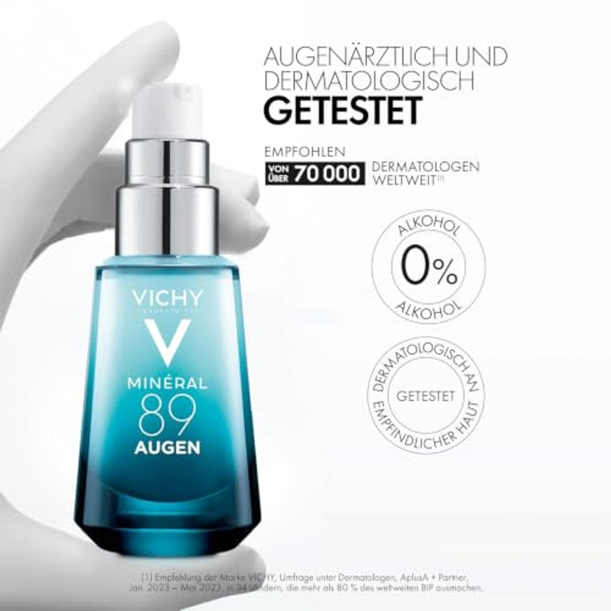 Vichy Mineral 89 Oogverzorging Hyaluron Boost met Cafeïne 15 ml - 3-pack