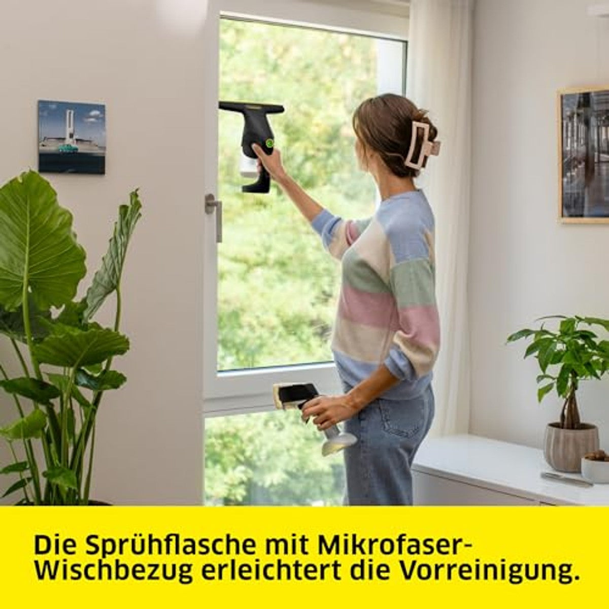 KÄRCHER WV 1 Compact Care Extra+ Black raamzuiger 3 x 100 ml - Voordeelverpakking