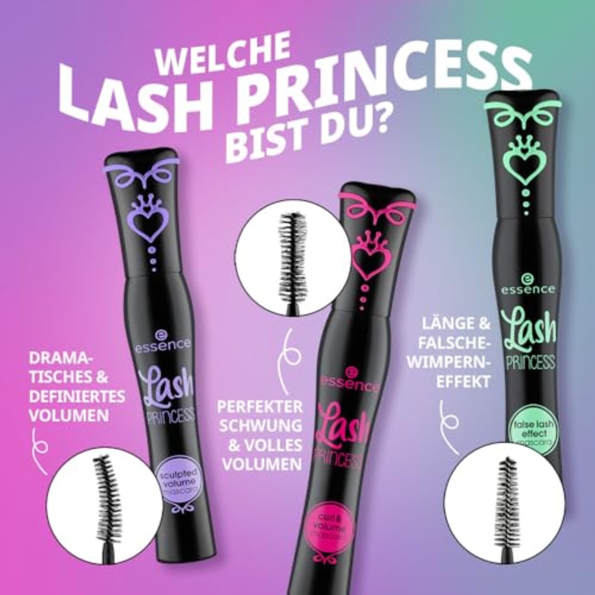 essence Lash Princess Curl & Volume mascara - 6-pack