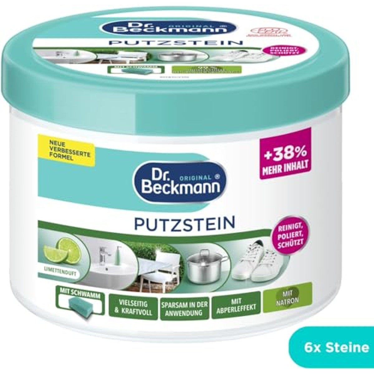 Dr. Beckmann Putzstein Universele reiniger met spons 550 g – Dr. Beckmann