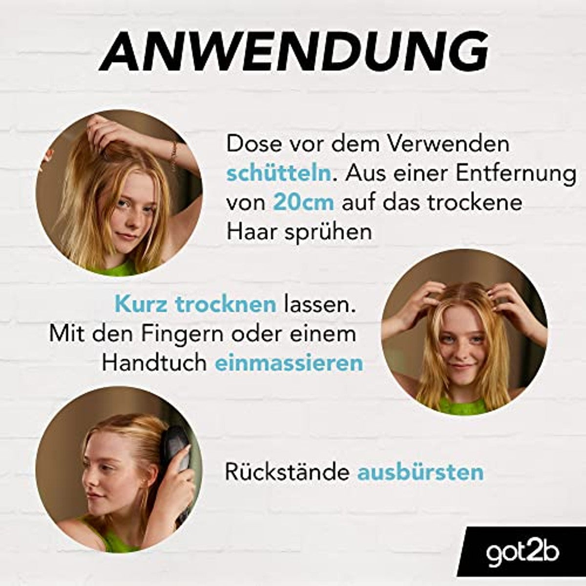 got2b Droogwas Extra Volume Droogshampoo 3 x 200 ml - Voordeelverpakking