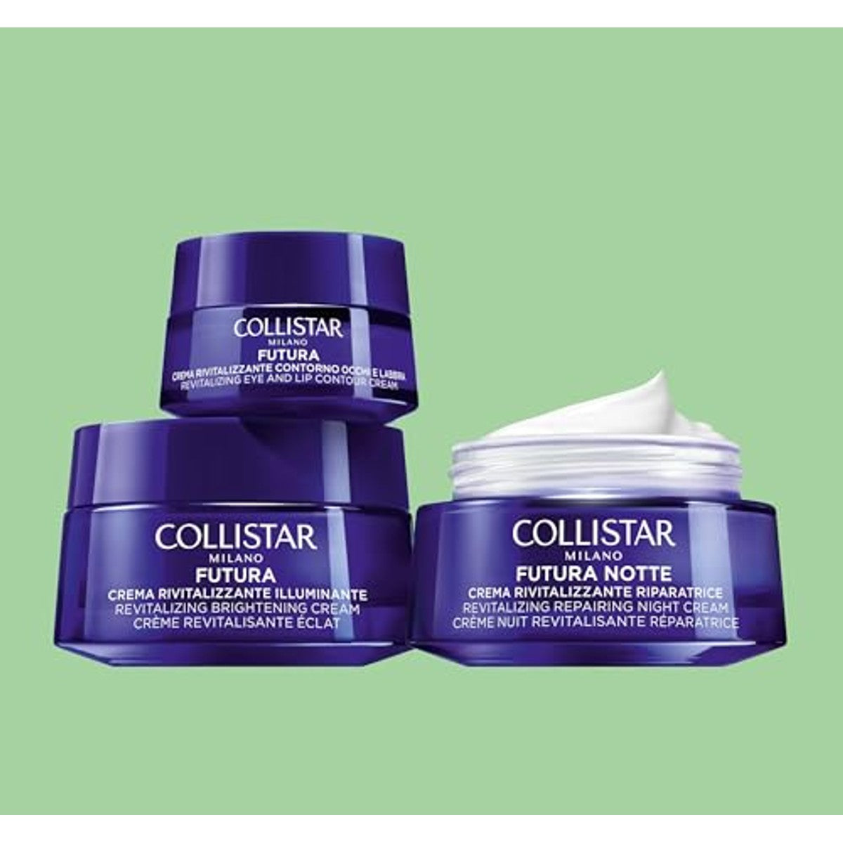 Collistar Futura Revitaliserende Oog- en Lipcontourcrème 15 ml - 3-pack