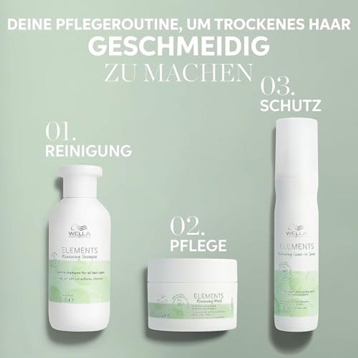 Wella Professionals Elements Renewing Shampoo 6 x 1000 ml - Voordeelverpakking