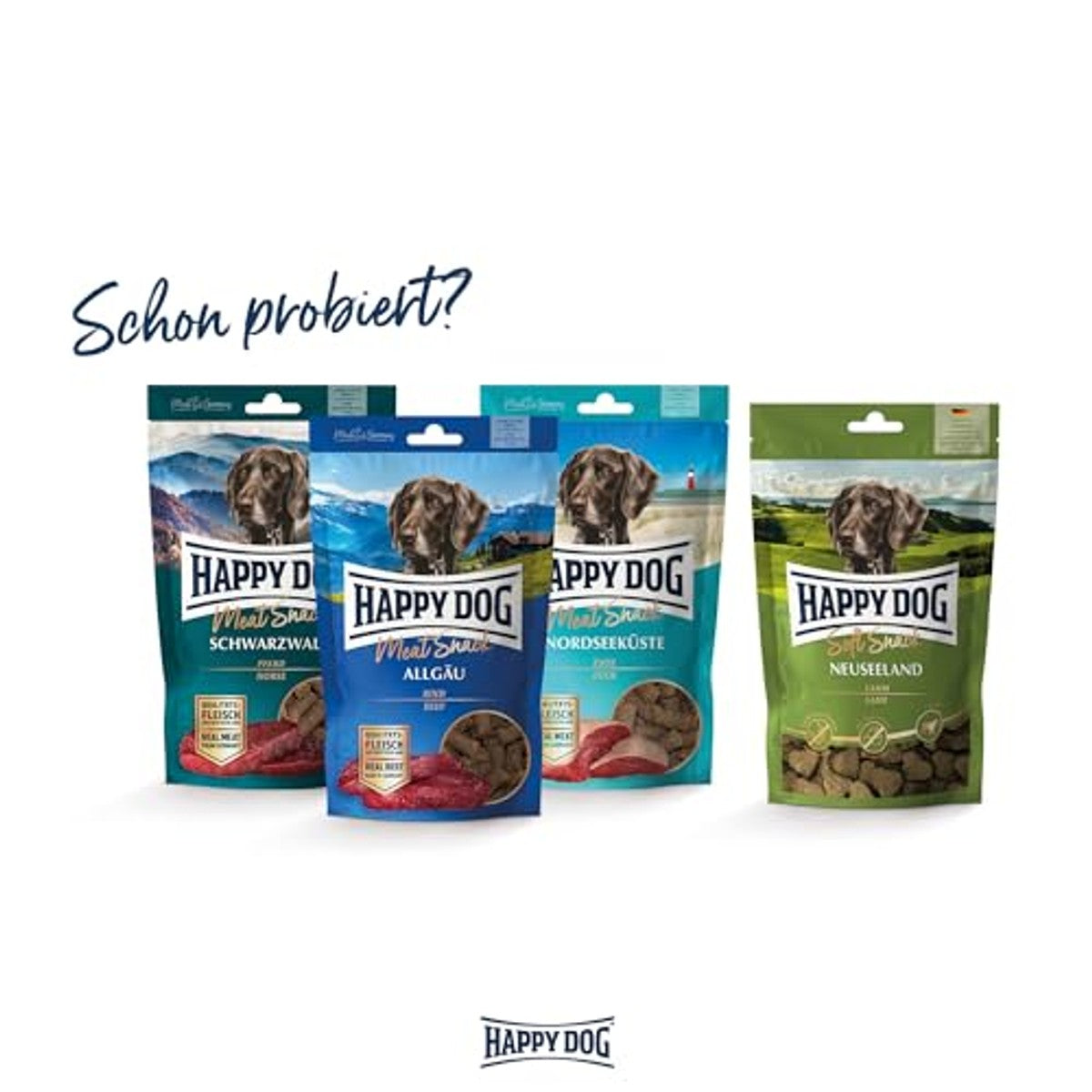 Happy Dog Meat Snack Lüneburger Heide hondensnack lamsvlees 75g - 3-pack