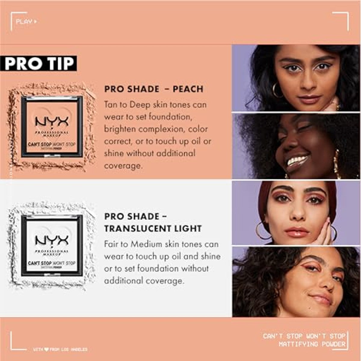 NYX Professional Makeup Can't Stop Won't Stop Mattifying Powder Rich voor een matte teint en gereduceerde glans – NYX PROFESSIONAL MAKEUP
