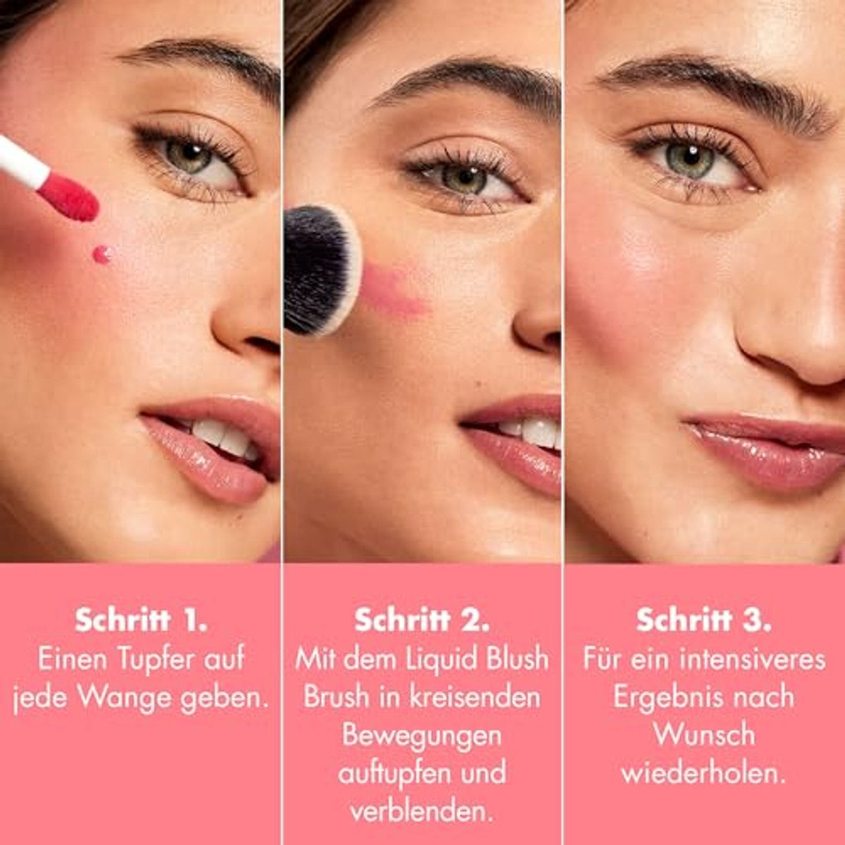 e.l.f. Camo Liquid Blush, langhoudende vloeibare rouge voor sterk gepigmenteerde kleur, zorgt voor een zachte, dooprise afwerking, veganistisch en dierproefvrij, Dusty Rosé – e.l.f.