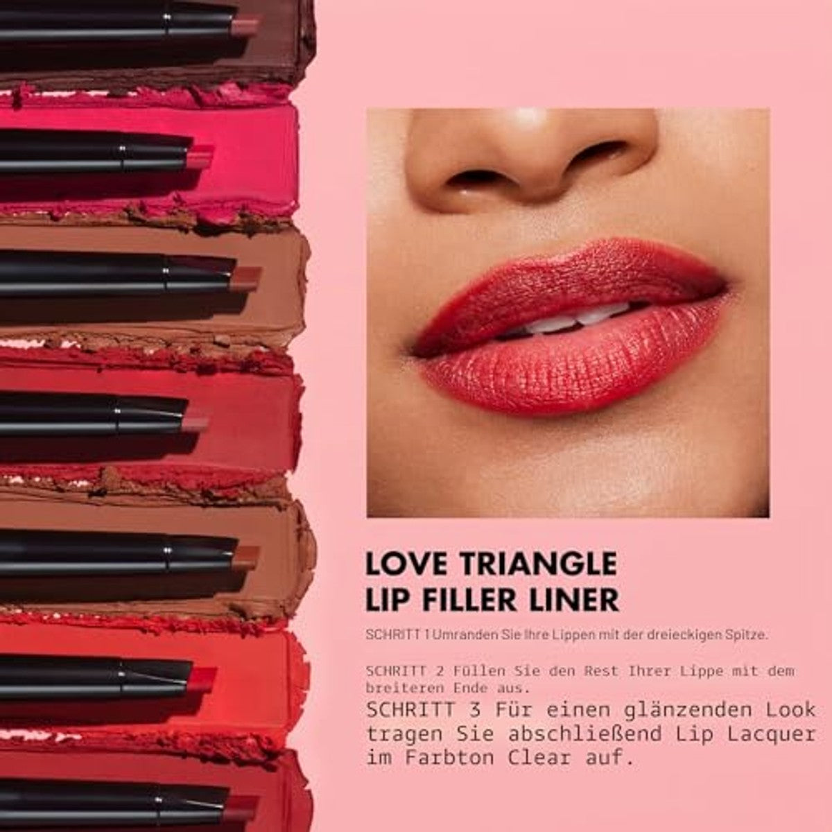 e.l.f. Love Triangle Lip Filler Liner - 6 stuks