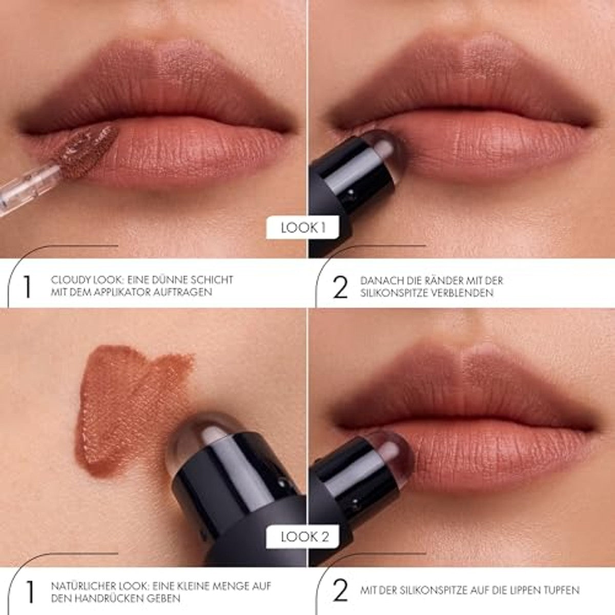 Catrice Blur-Real Lip Powder Cream, Lippenstift, Nr. 010, Nude, weichzeichnend, matt, vegan, ölfrei, ohne Parabene, ohne Mikroplastikpartikel, 1er Pack (3.5ml) | Lip Powder Cream mit einem samtmatten Soft-Focus-Look in einem warmen Braunton – Catrice Cosmetics