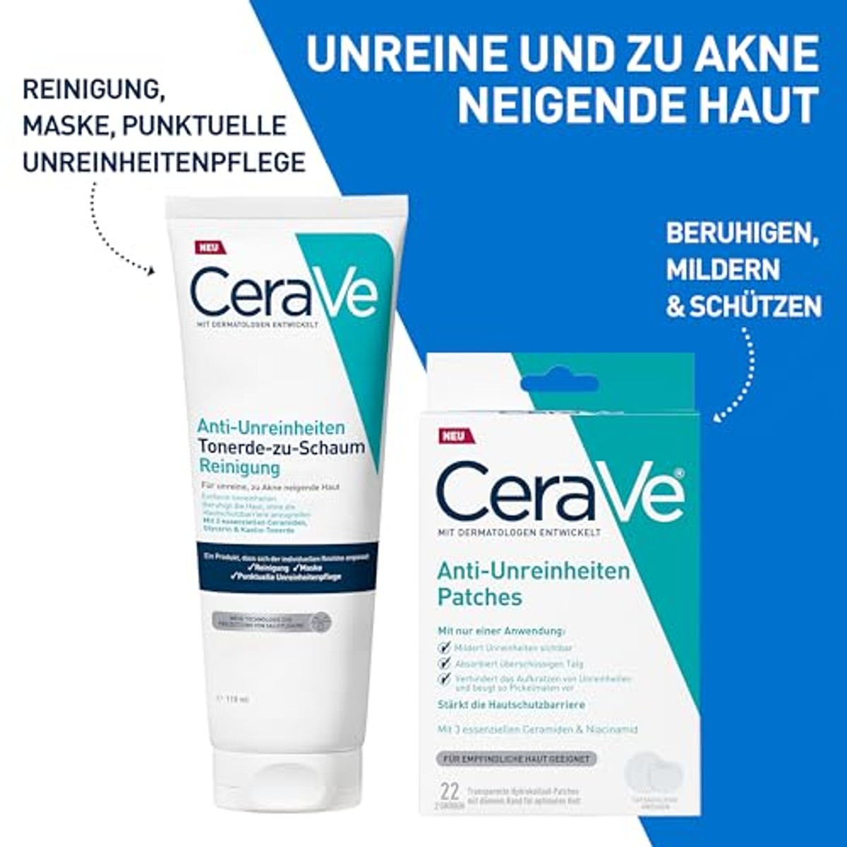 CeraVe Anti-onzuiverheden Klei op Schuim Reiniging 118 ml