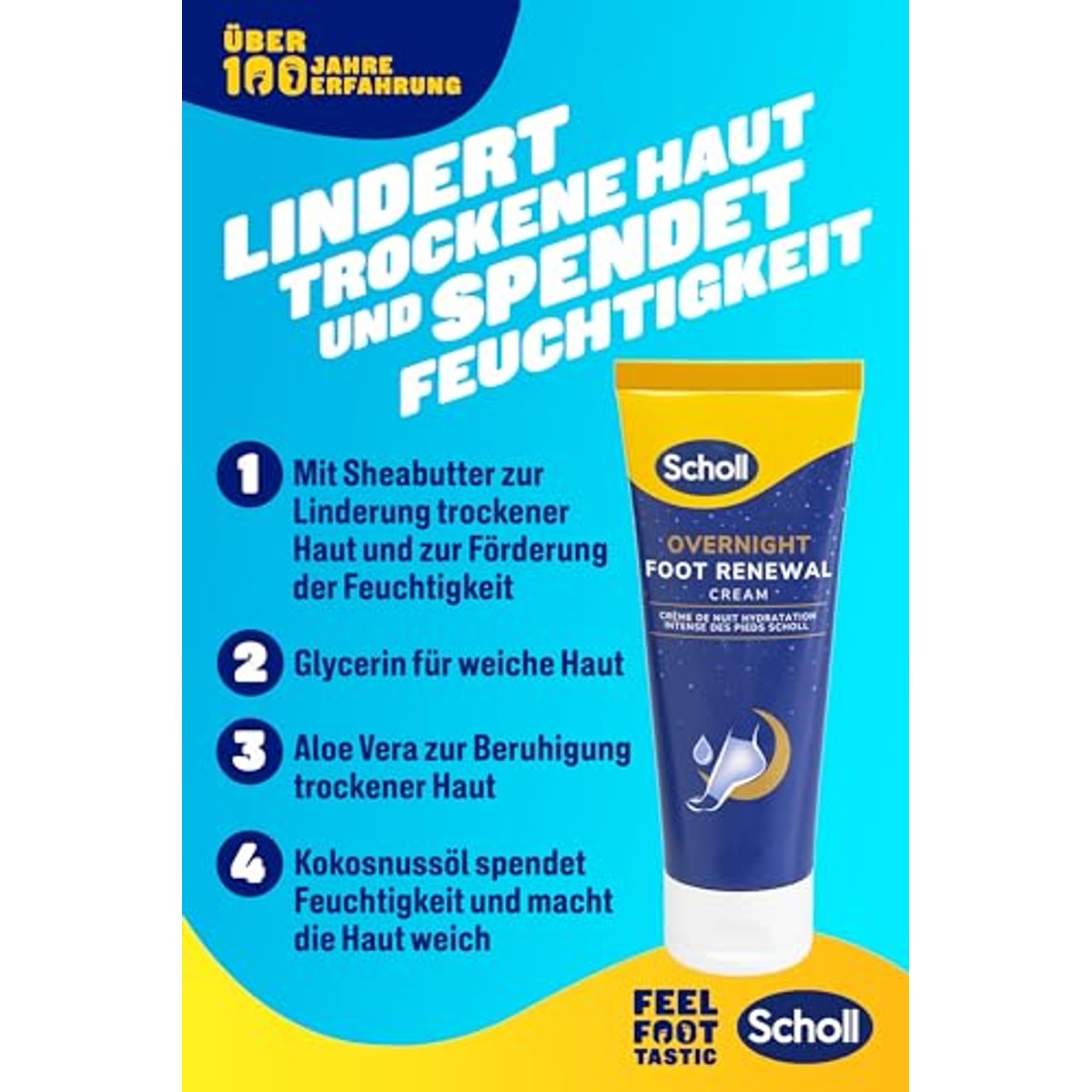 Dr. Scholl's Overnight voetverzorgingsset 60 ml + 1 paar - 3-pack