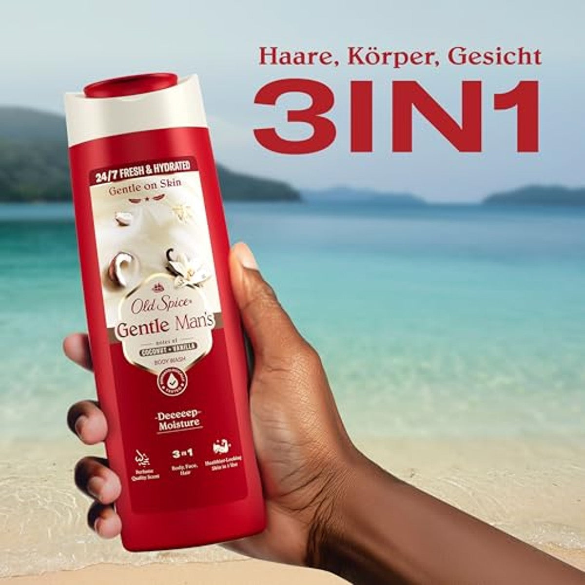 Old Spice Gentle Man's Coconut + Vanilla 3-in-1 6 x 800 ml - Voordeelverpakking