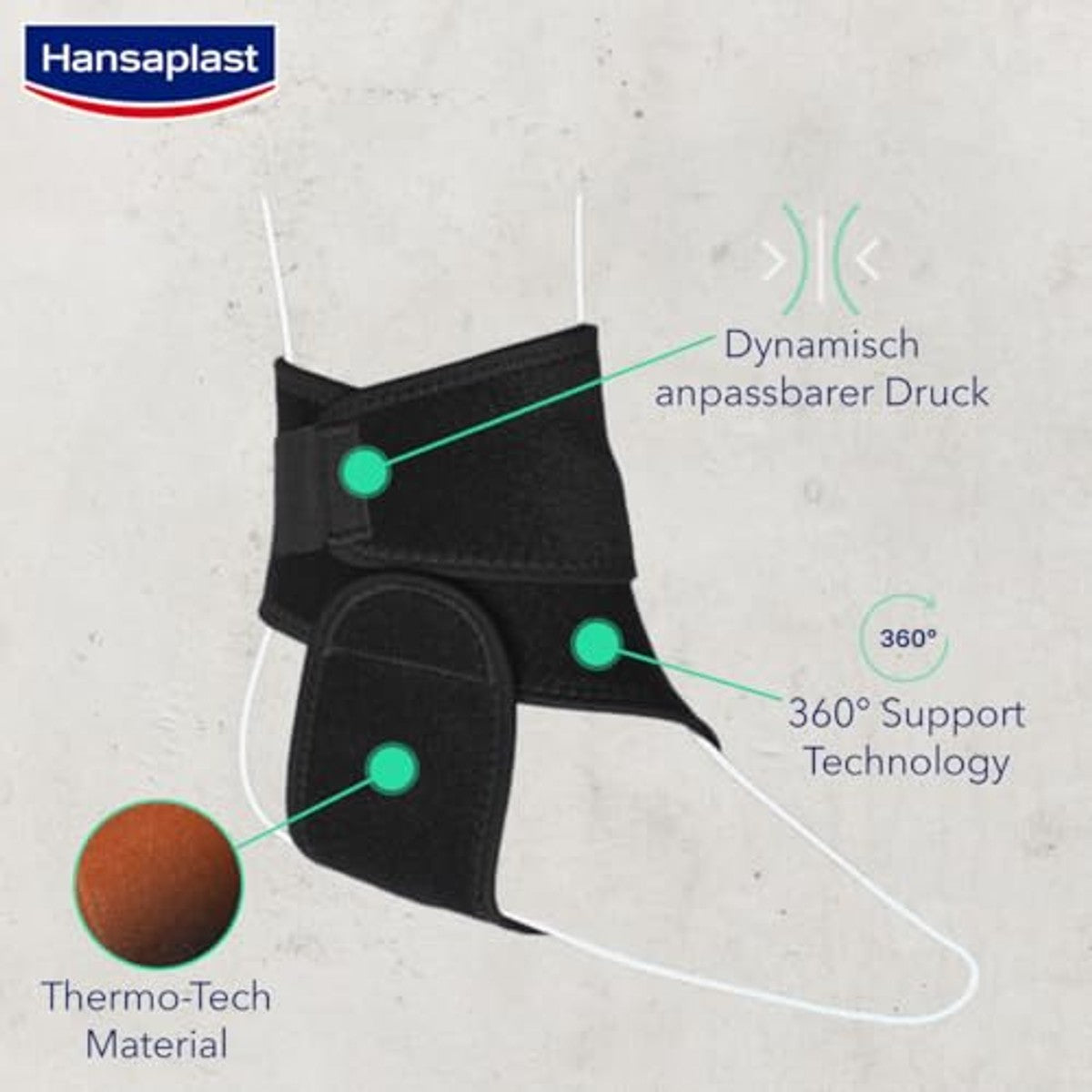 Hansaplast Protective verstelbare enkelbandage 6 x 1 stuk - Voordeelverpakking