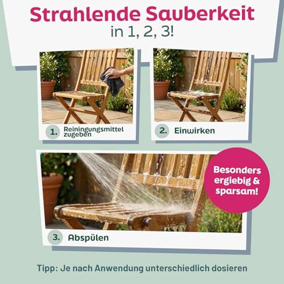 HEITMANN pure Pure Soda veelzijdige reiniger 3 x 1 liter - Voordeelverpakking