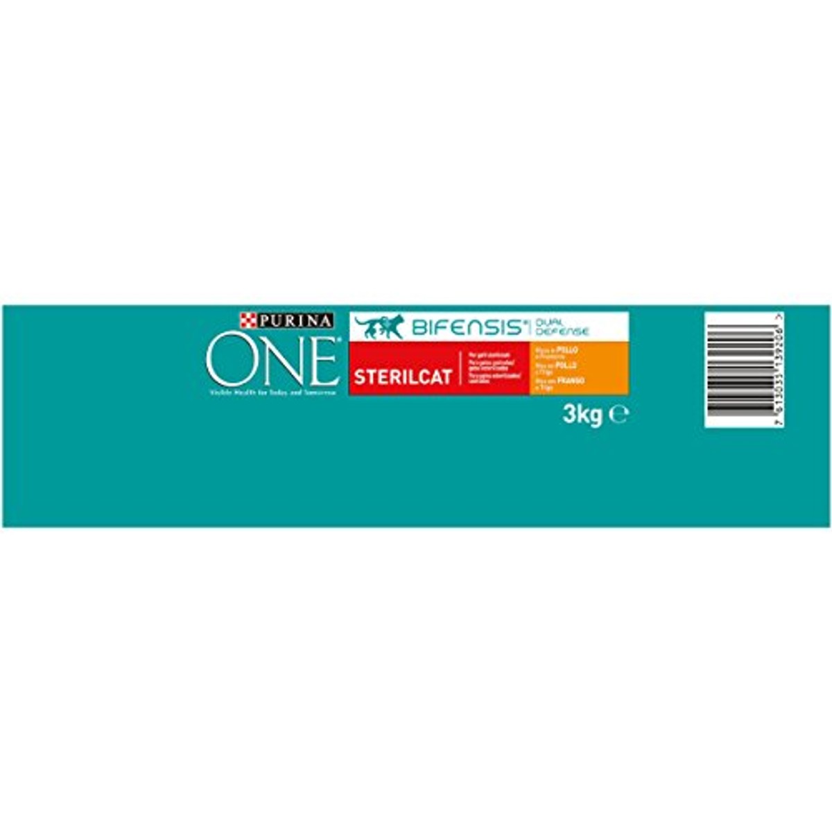 PURINA ONE Bifensis kattenvoer voor volwassenen, gesteriliseerd, met kip, zak van 2,8 kg – PURINA ONE
