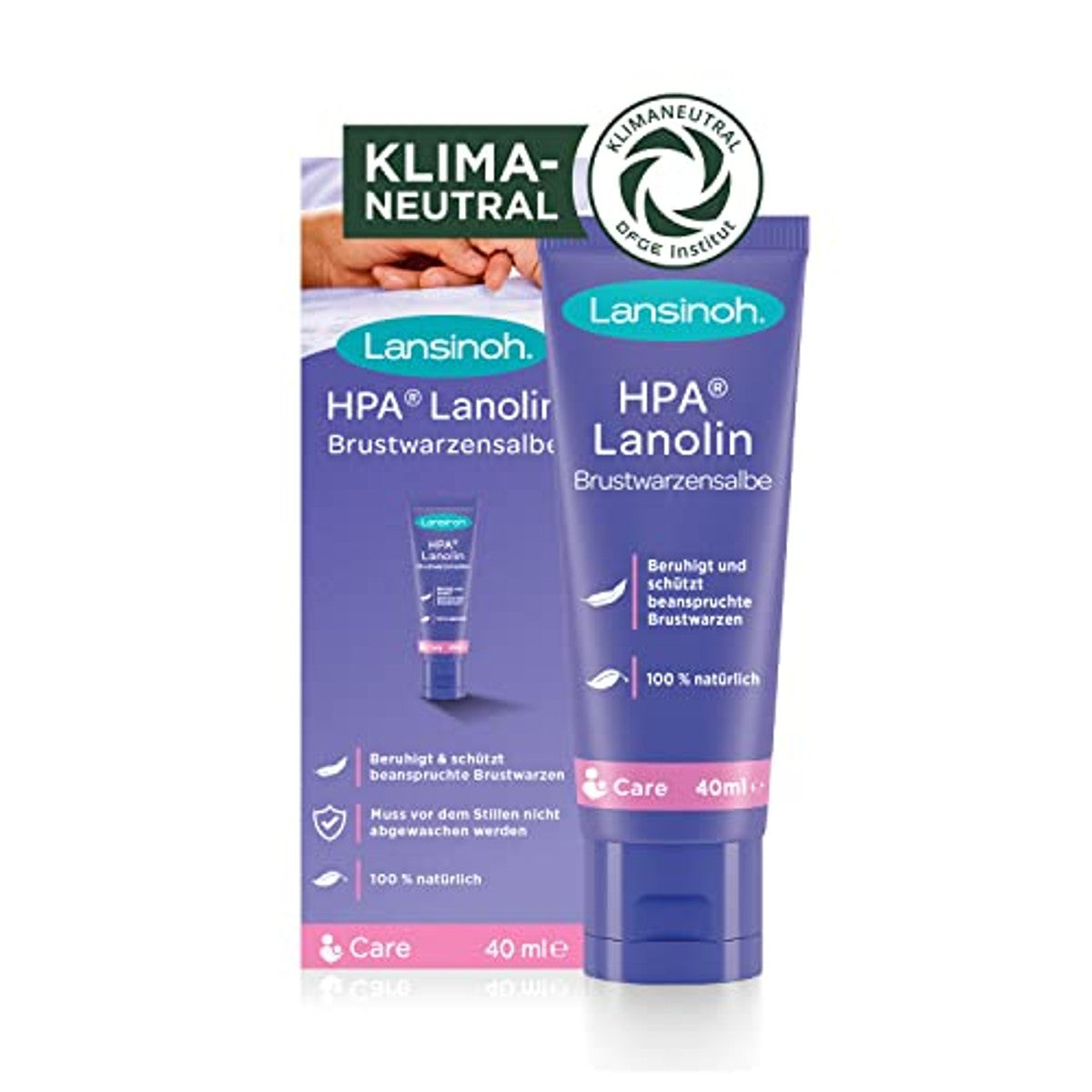 Lansinoh Siliconen Borstkolf & HPA Lanoline Tepelzalf 40 ml - 3-pack
