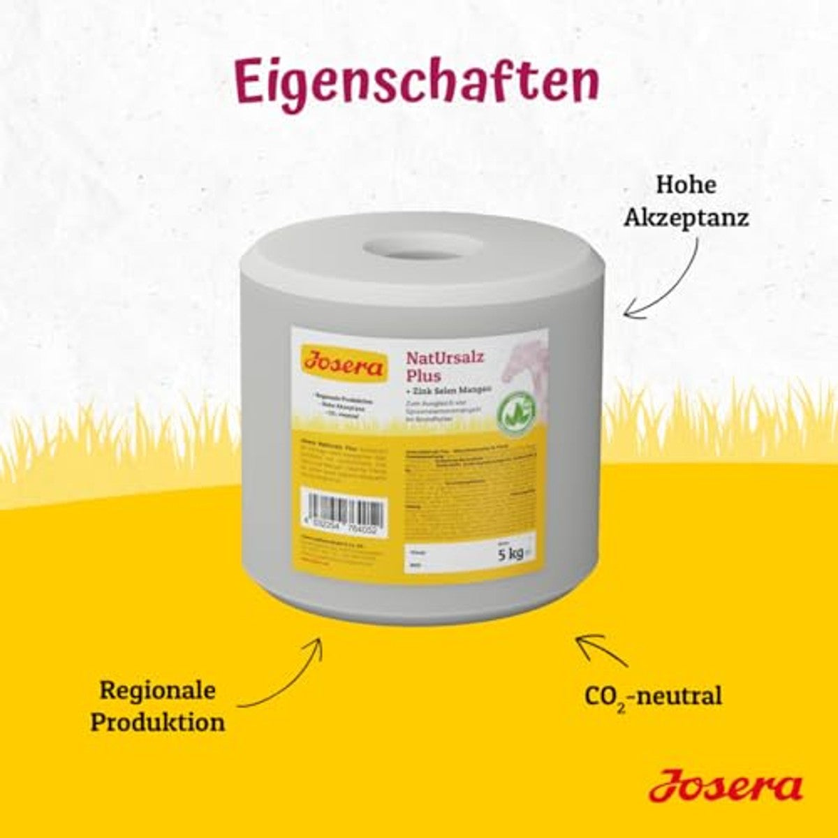 Josera Naturzout Plus mineraalvoer paarden 4 x 5 kg - 3-pack