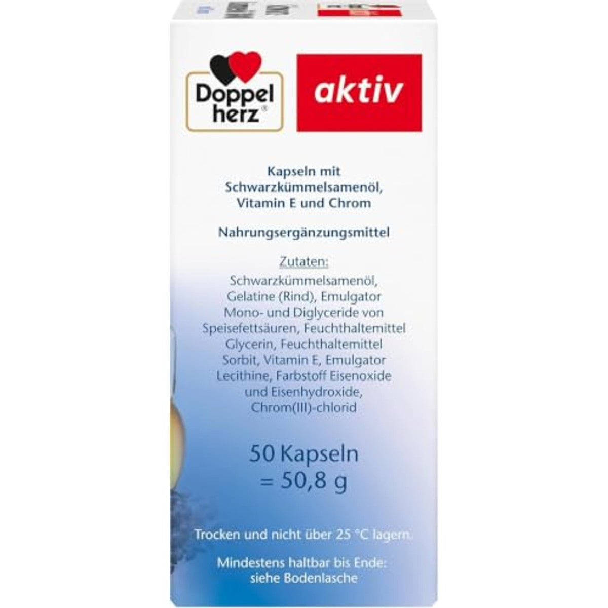 Doppelherz Zwarte Komijnolie 1800 met Chroom 50 Capsules - 3-pack