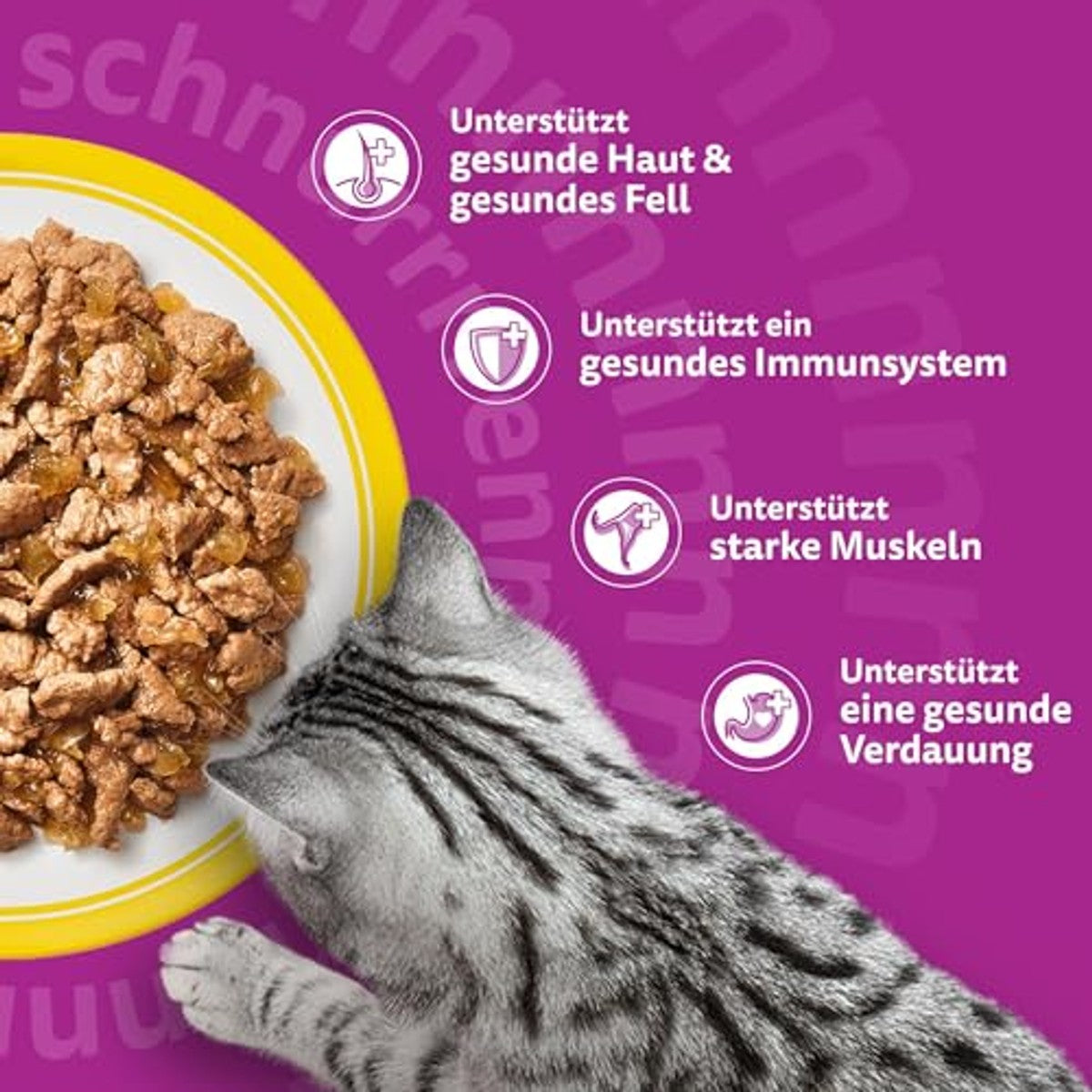 WHISKAS Natvoer in gelei voor katten 120 x 85 g gevogelte selectie – whiskas