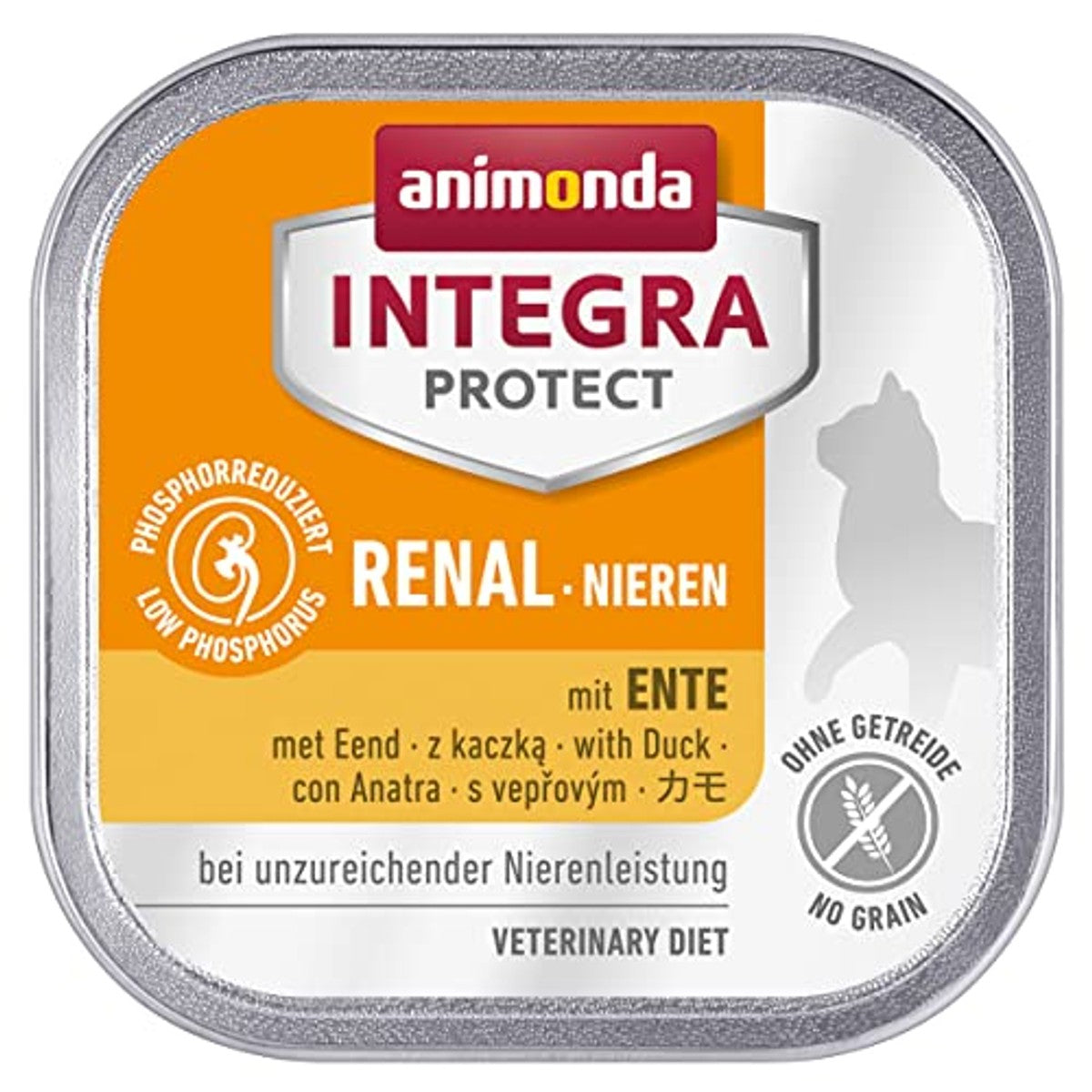 animonda Integra Protect Nierkatten, natvoer bij nierinsufficiëntie, met kip, 16 x 100 g & nieren katten, natvoer bij nierinsufficiëntie, met eend, 16 x 100 g – animonda INTEGRA PROTECT