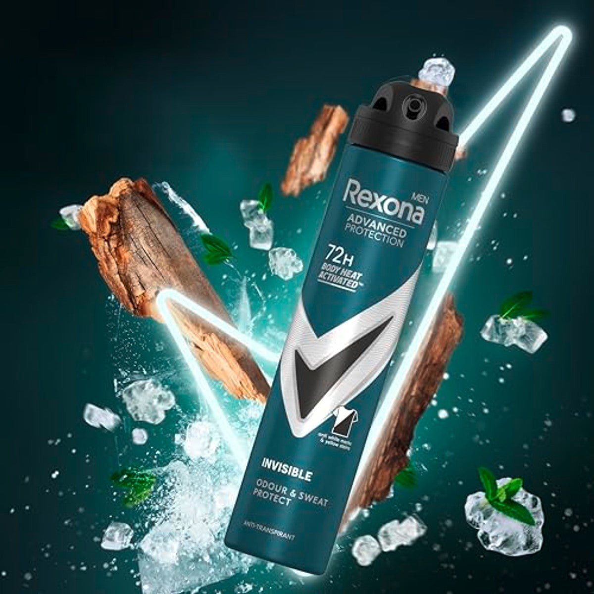 Rexona Invisible Black & White Deosol-spray 200 ml, 6 stuks – Rexona