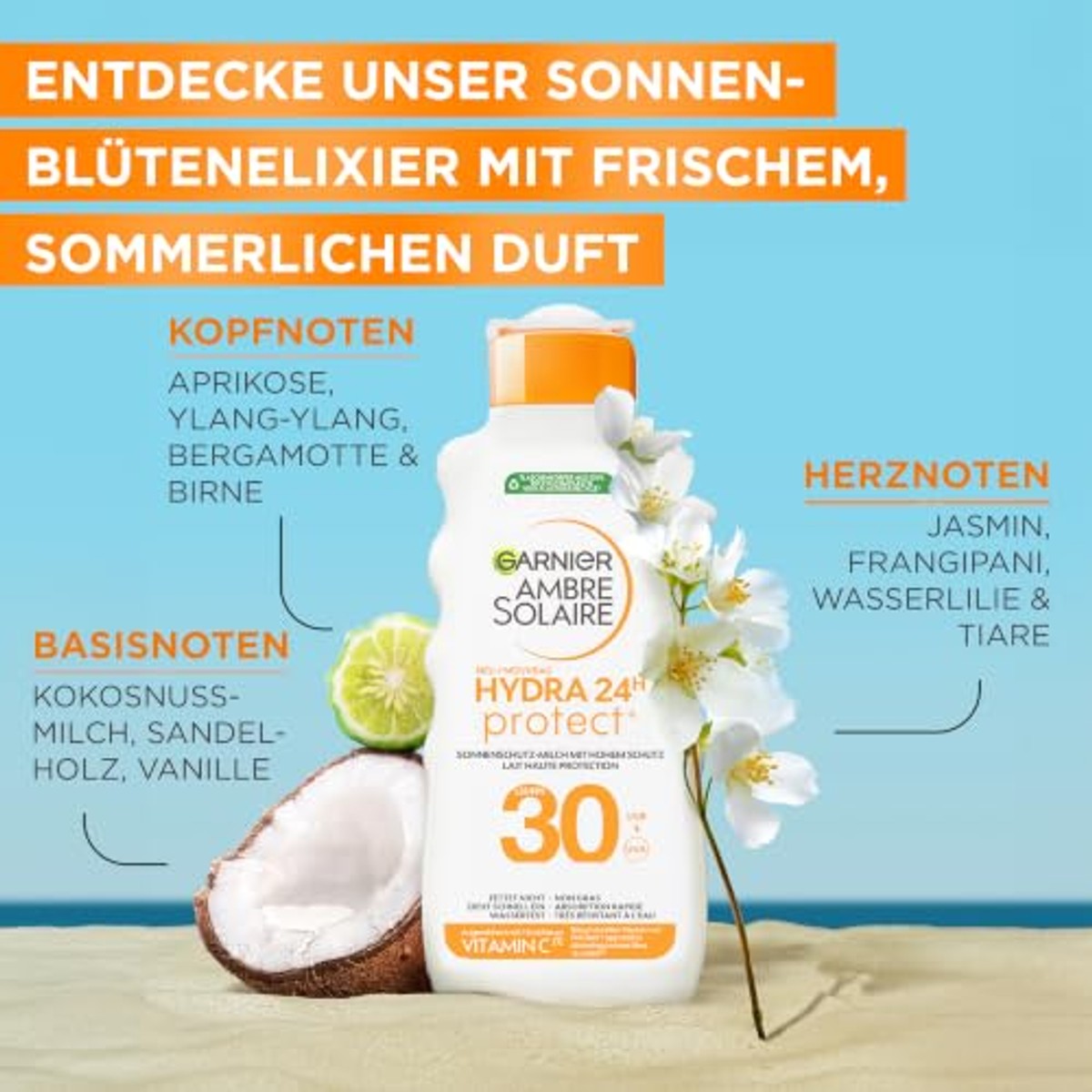 Garnier Ambre Solaire Hydra Protect+ SPF 30 6 x 175 ml - Voordeelverpakking
