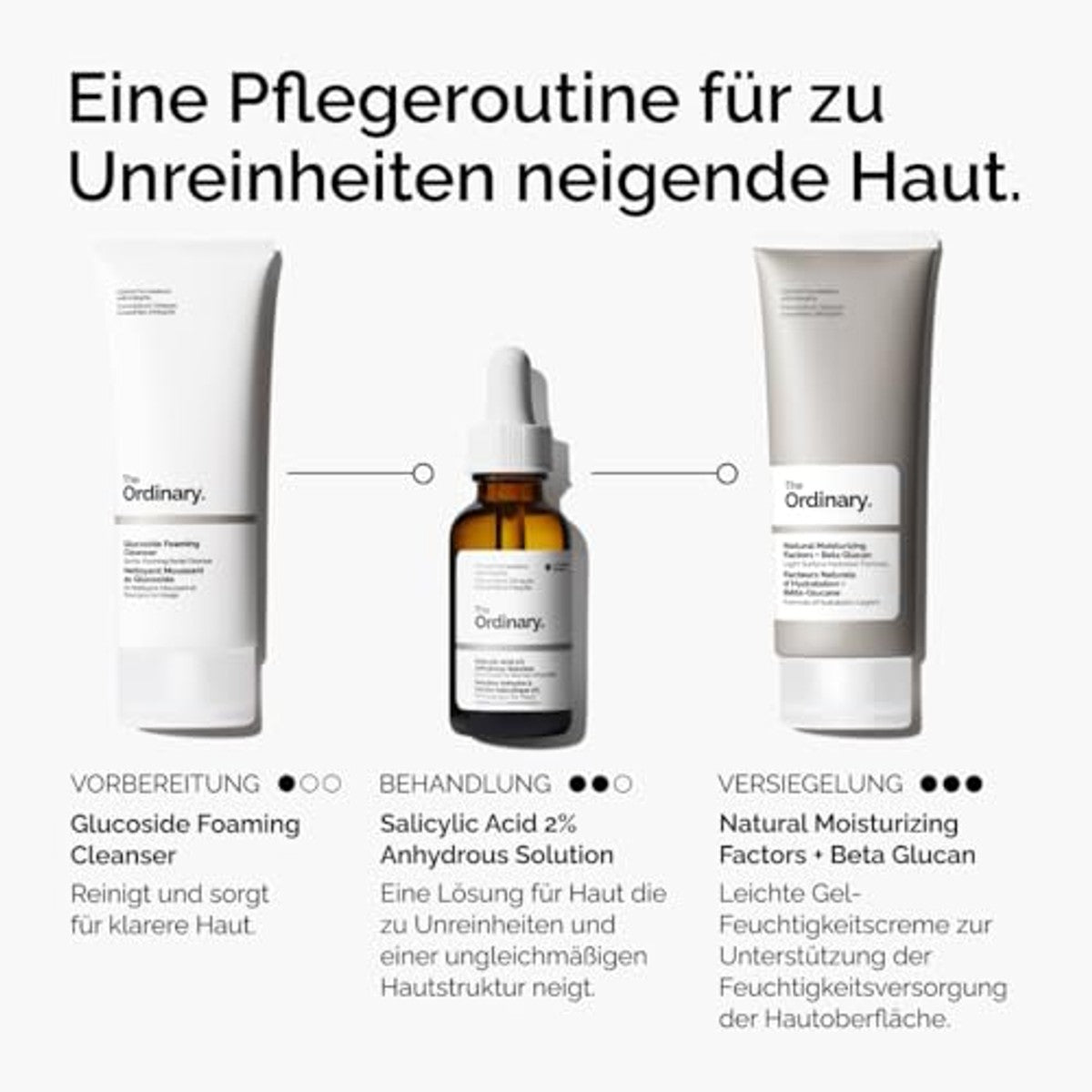 The Ordinary Salicylic Acid 2% Anhydrous Solution, zacht peelingserum voor onzuiverheden neigende huid en oneffen huidstructuur, 30 ml