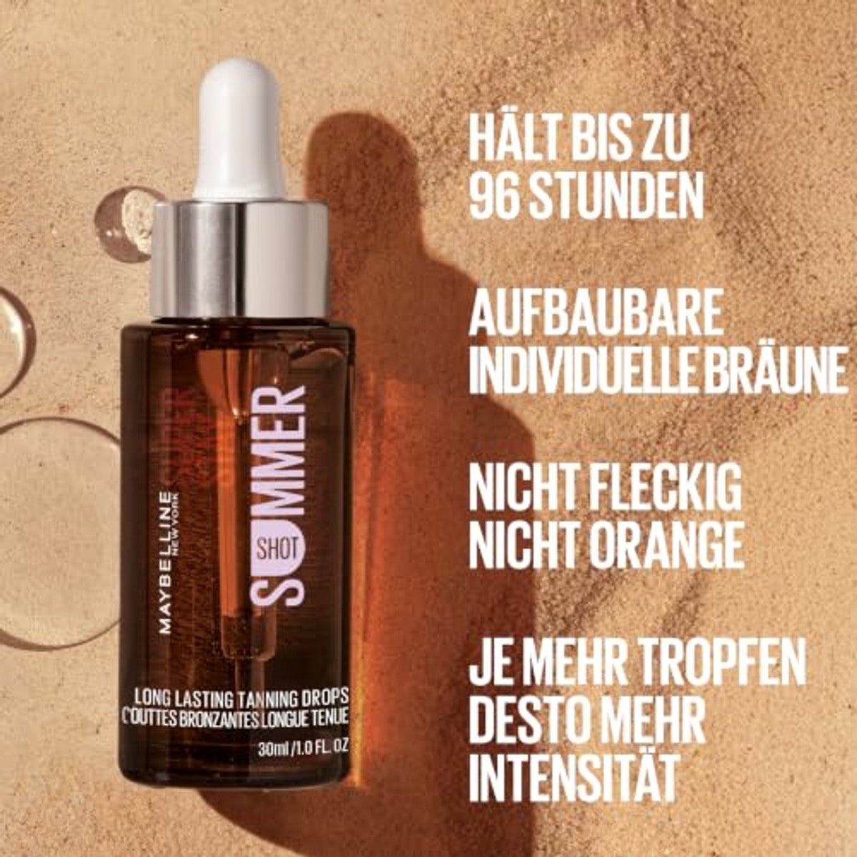MAYBELLINE Face Summer Shot 30 ml - 3 stuks