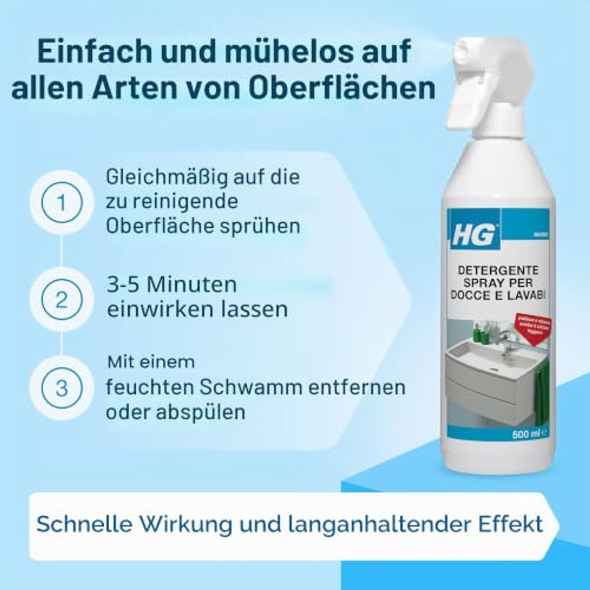 HG Badkamerreiniger spray 3 x 500 ml - Voordeelverpakking