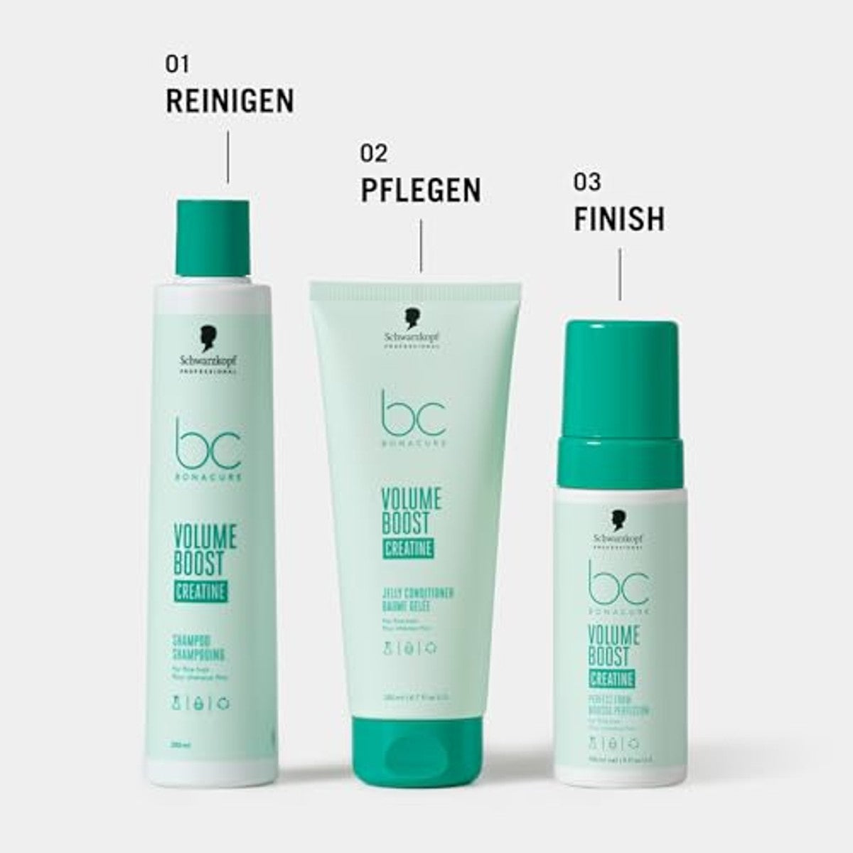 BC Bonacure Volume Boost Creatine Shampoo 250 ml - 3 stuks