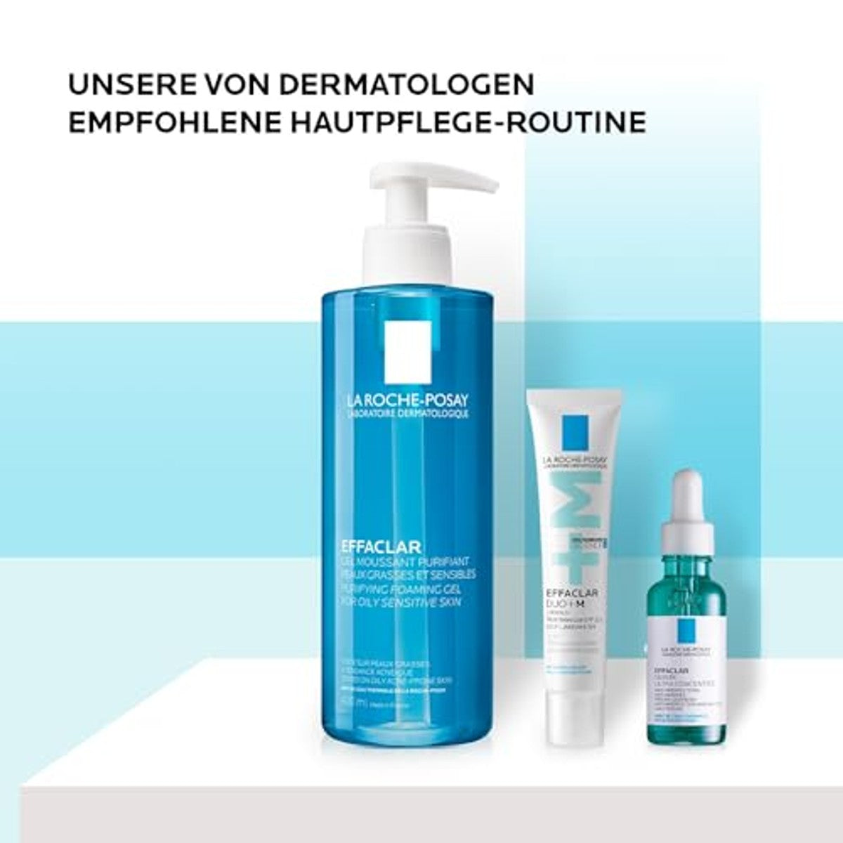 La Roche-Posay Effaclar Set met Reinigingsgel, Duo+M Crème en Peelingserum - 6-pack