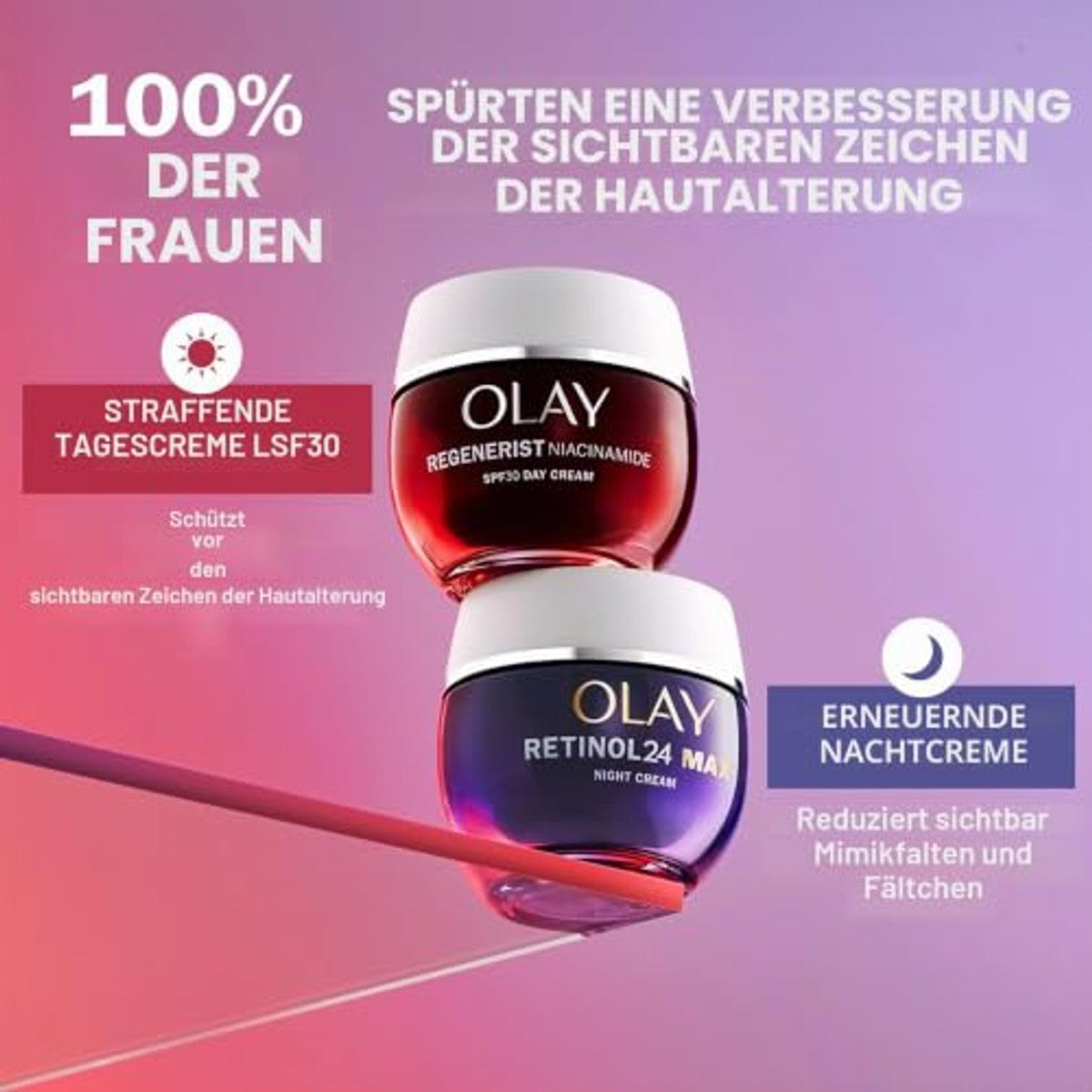Olay Retinol24 MAX vochtinbrengende nachtcrème - 6-pack