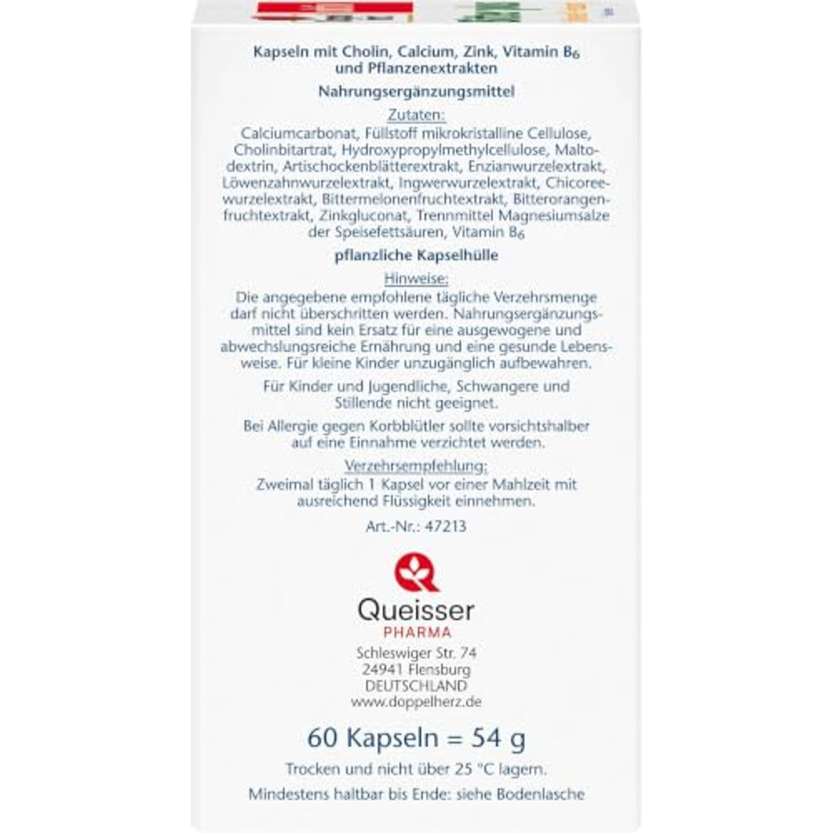 Doppelherz Bitter Plus Voedingssupplement 60 Capsules - 3-pack