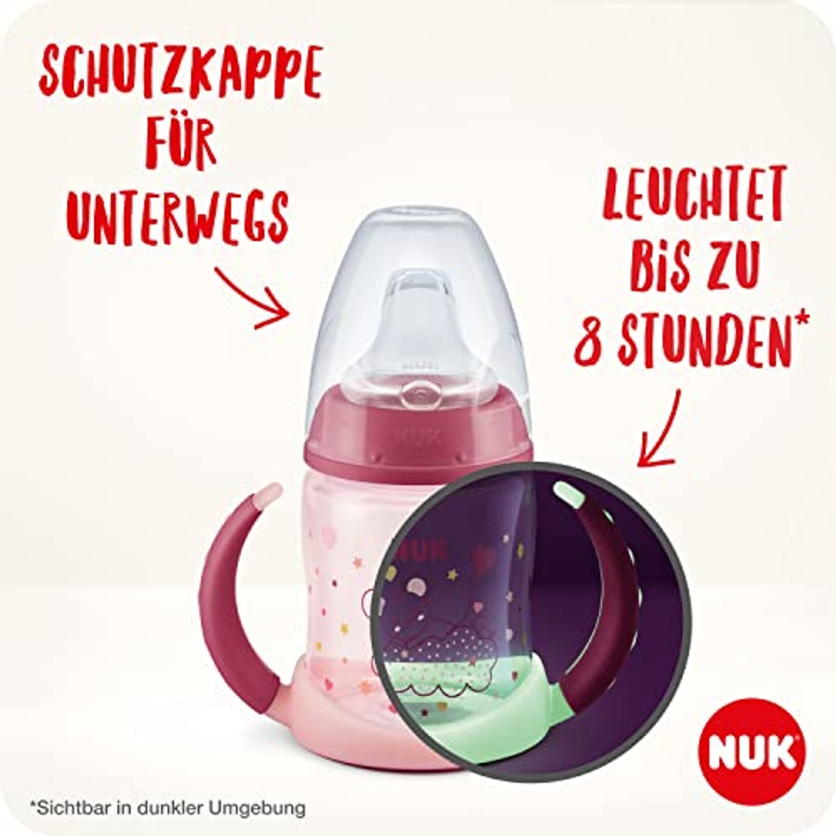NUK First Choice Drinkbeker Night Koala turquoise 6 x 150 ml - Voordeelverpakking