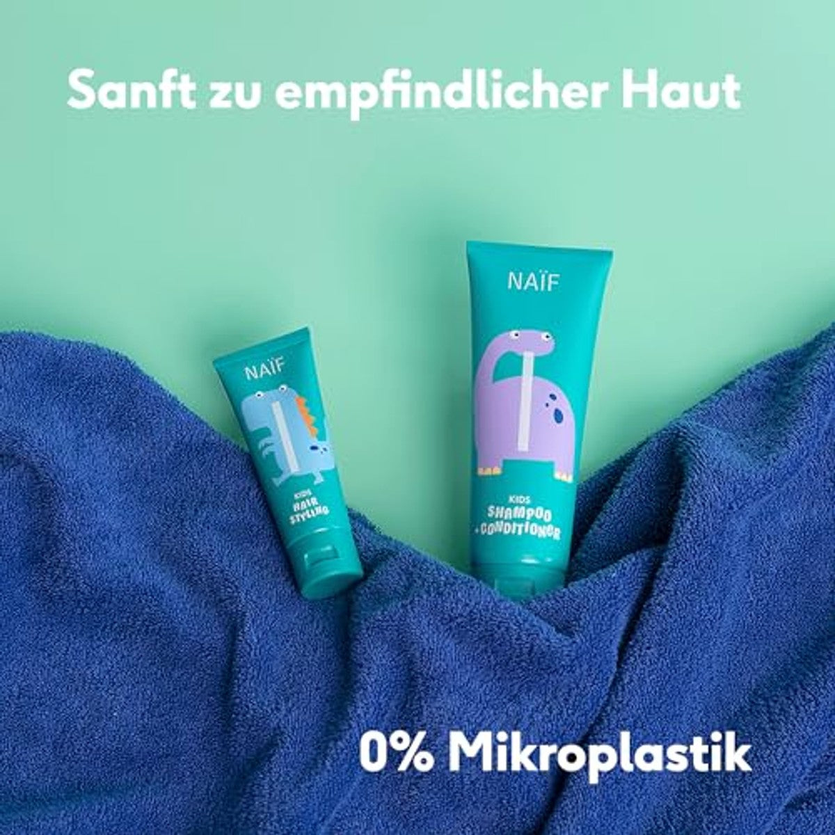 Naïf 2 in 1 shampoo en conditioner voor kinderen 3 x 250 ml - Voordeelverpakking