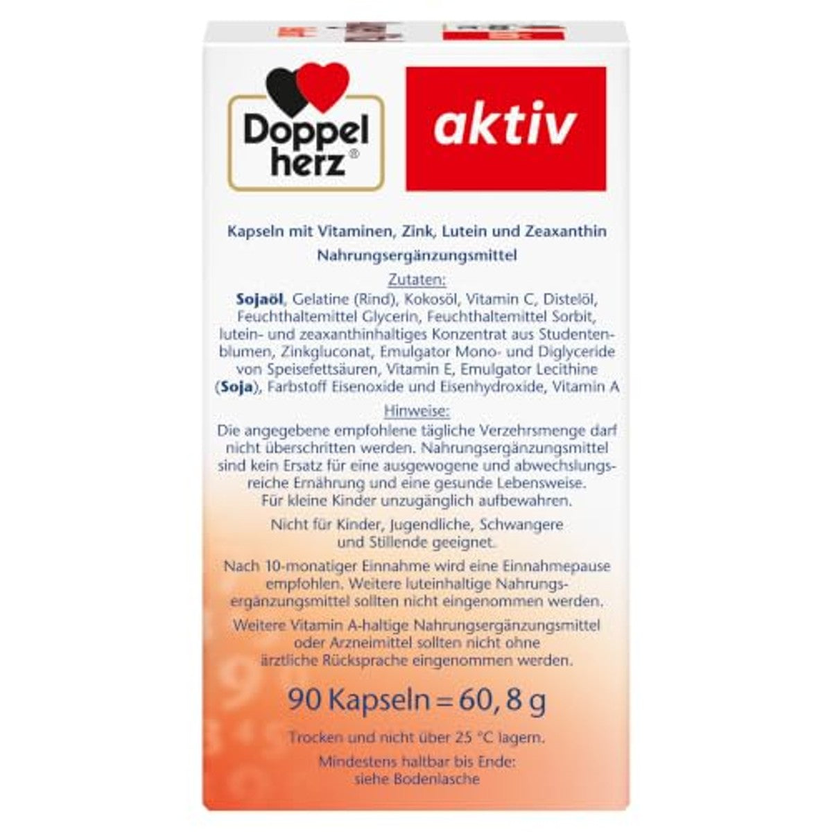Doppelherz Ogen Vital - gezichtsvermogen met luteïne + zeaxanthine – Doppelherz