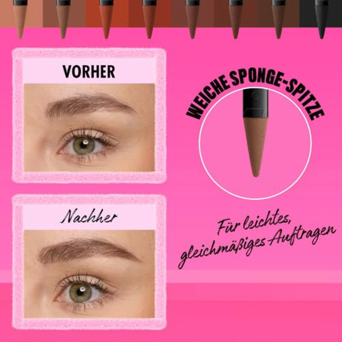 NYX PROFESSIONAL MAKEUP Fluff & Snatch Brow Powder Pen 02 taupe 3 stuks
