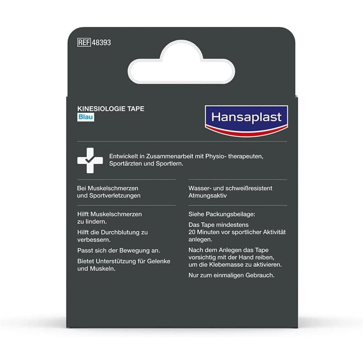 Hansaplast Kinesiologie Tape blauw 1 rol 5 m x 5 cm – Elastoplast