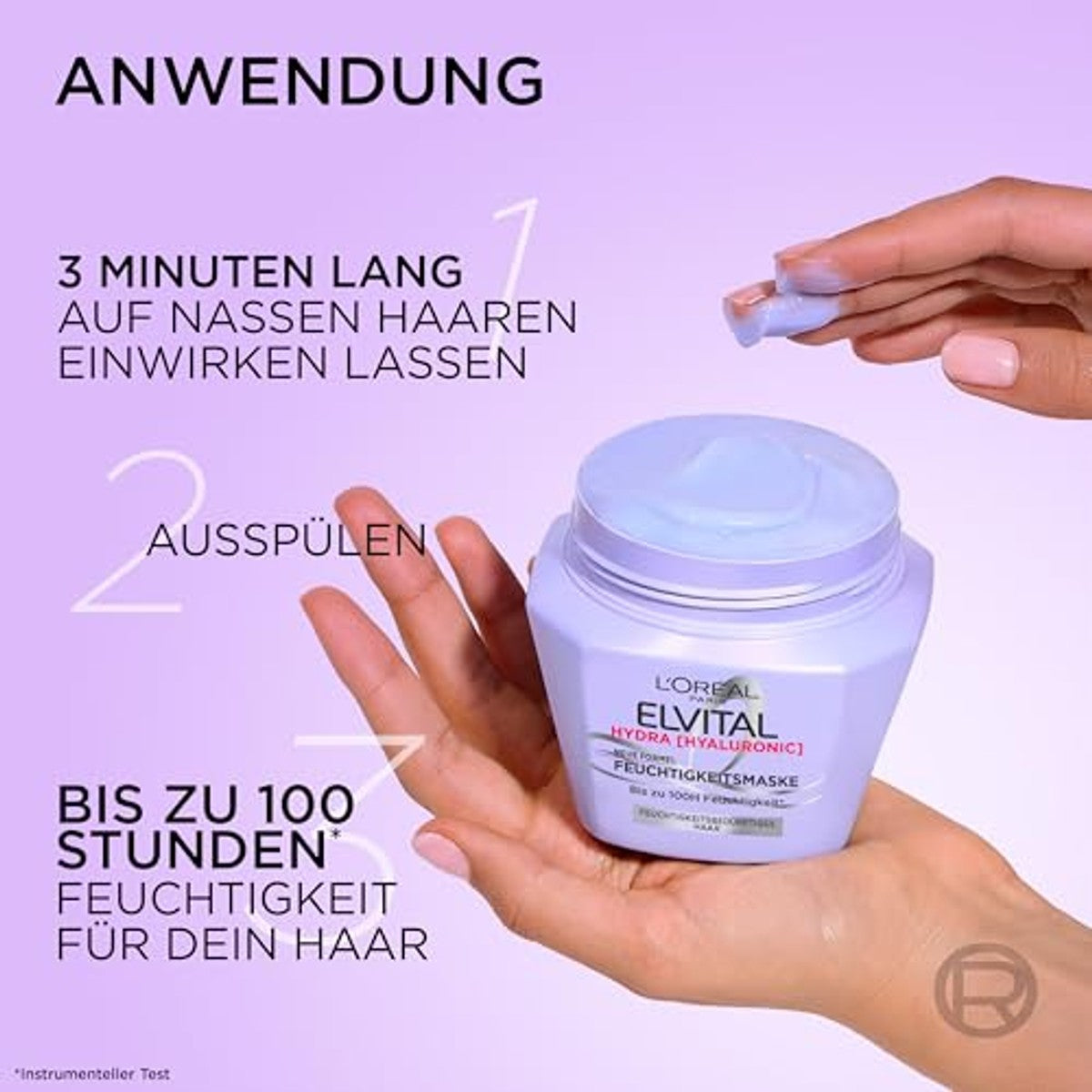 L'Oréal Paris Elvital Hydra Hyaluronic vochtmasker 3 x 300 ml - Voordeelverpakking