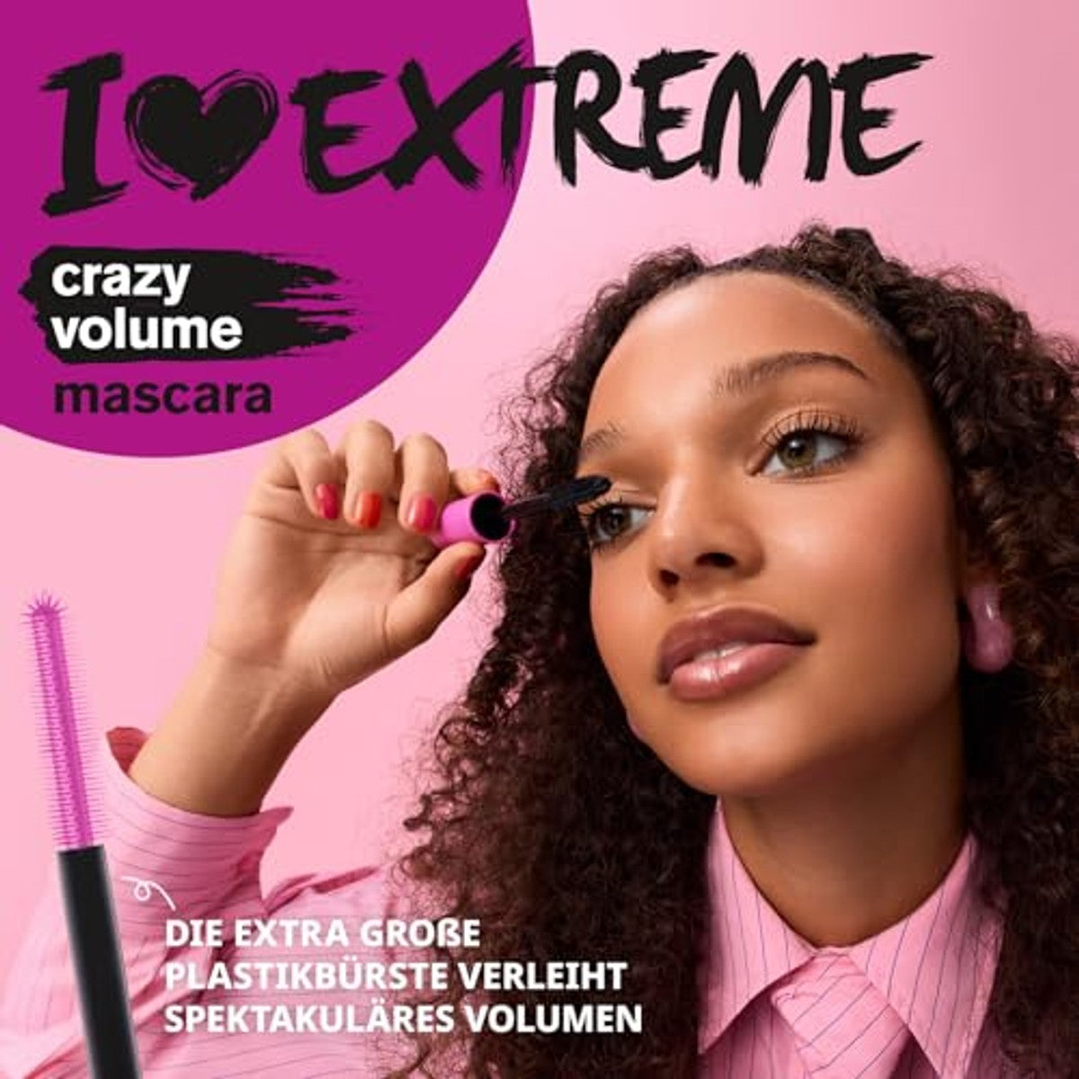 essence I Love Extreme Crazy Volume mascara zwart 12 ml - 6-pack