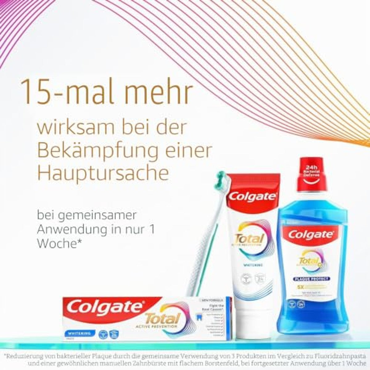 Colgate Total Whitening Tandpasta 4 Stuk 3 x 100 ml - Voordeelverpakking